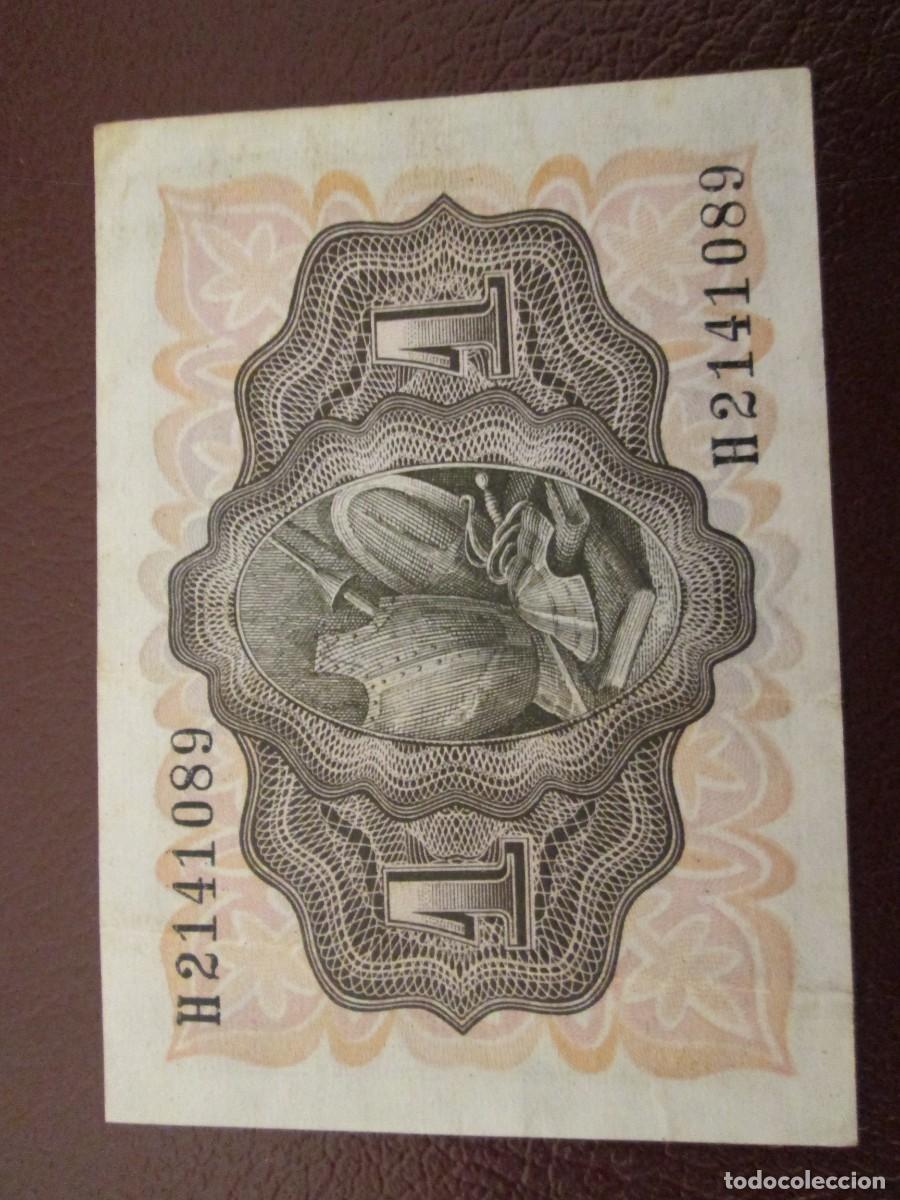 Billetes espa&ntilde;oles: 1 PESETA 1951 - Foto 2