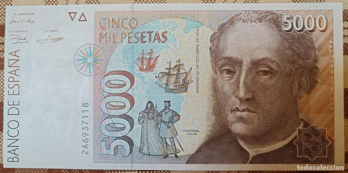 Spanish Banknotes: Billete de 5.000 pesetas de 1992