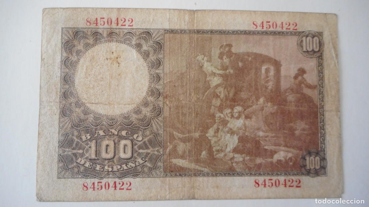 Billetes espa&ntilde;oles: 100 PESETAS 1948 MBC- - Foto 2