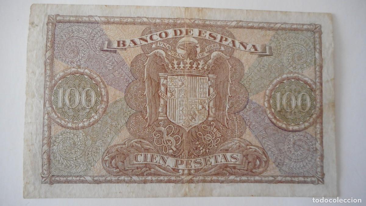 Billetes espa&ntilde;oles: 100 PESETAS 1940 MBC+ - Foto 2