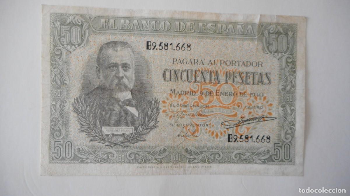 Billetes espa&ntilde;oles: 50 PESETAS 1940 MBC+ - Foto 1