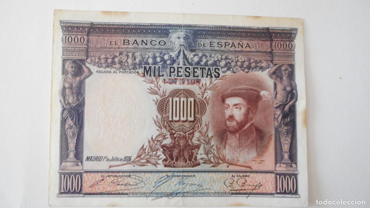 Billetes espa&ntilde;oles: 1000 PESETAS 1925 . MBC+ - Foto 1