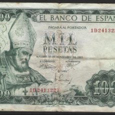 Billetes españoles: ESPAÑA - 1000 PESETAS - MADRID EL 19. DE NOVIEMBRE DE 1965 - EL DE LAS FOTOS