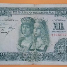 Banconote spagnole: BILLETE DE ESPAÑA, 1.000 PESETAS 29.11.1957 - P149 (149A) - CONSERVACIÓN RC (VERY GOOD) - SERIE: A6