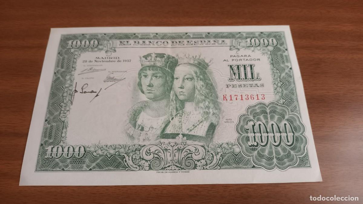 Billetes espa&ntilde;oles: Billete 1000 pesetas 1957 - Foto 2