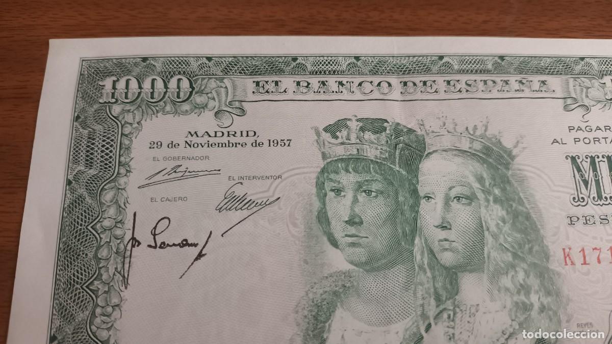 Billetes espa&ntilde;oles: Billete 1000 pesetas 1957 - Foto 4