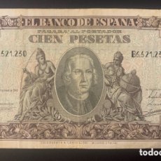 Billetes españoles: CMC 100 PESETAS 9 ENERO 1940 COLON SERIE B BC EDIFIL 438A