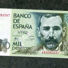 Banconote spagnole: MONEDAVAL. BILLETE 1000 PESETAS 1979 SC