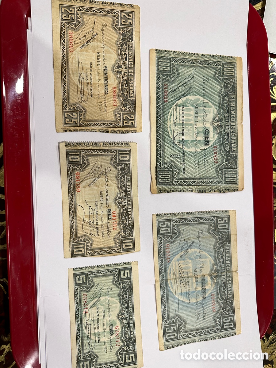 Billetes espa&ntilde;oles: Billetes banco de Espa&ntilde;a ref 12 - Foto 1