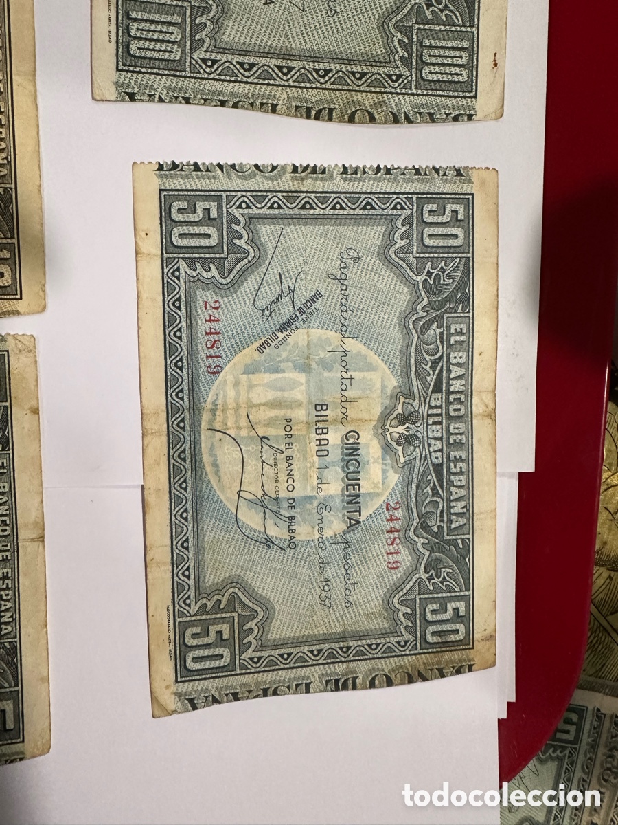 Billetes espa&ntilde;oles: Billetes banco de Espa&ntilde;a ref 13 - Foto 3