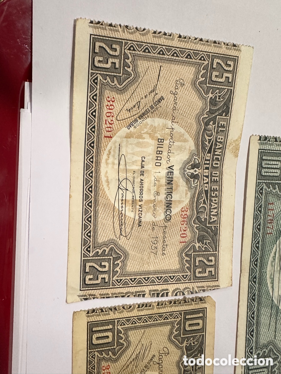 Billetes espa&ntilde;oles: Billetes banco de Espa&ntilde;a ref 13 - Foto 4
