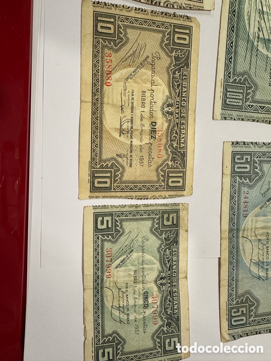 Billetes espa&ntilde;oles: Billetes banco de Espa&ntilde;a ref 13 - Foto 5