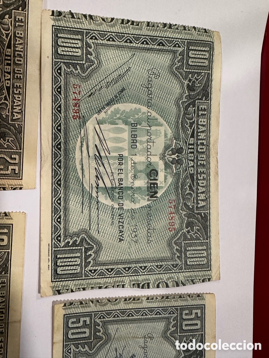 Billetes espa&ntilde;oles: Billetes banco de Espa&ntilde;a ref 15 - Foto 2