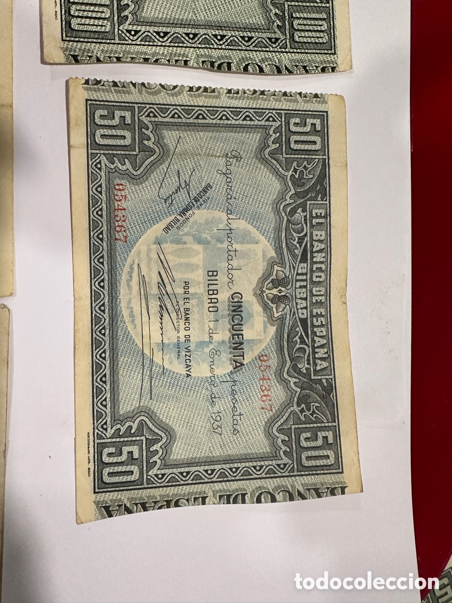 Billetes espa&ntilde;oles: Billetes banco de Espa&ntilde;a ref 15 - Foto 3