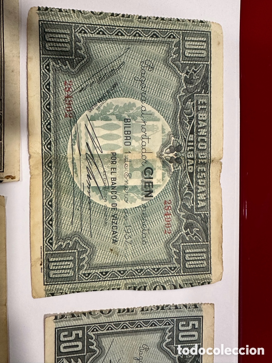 Billetes espa&ntilde;oles: Billetes banco de Espa&ntilde;a ref 18 - Foto 2