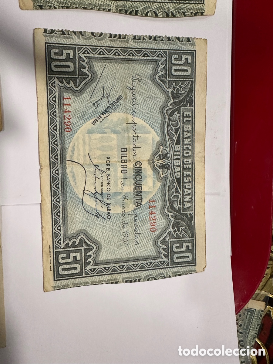 Billetes espa&ntilde;oles: Billetes banco de Espa&ntilde;a ref 18 - Foto 3