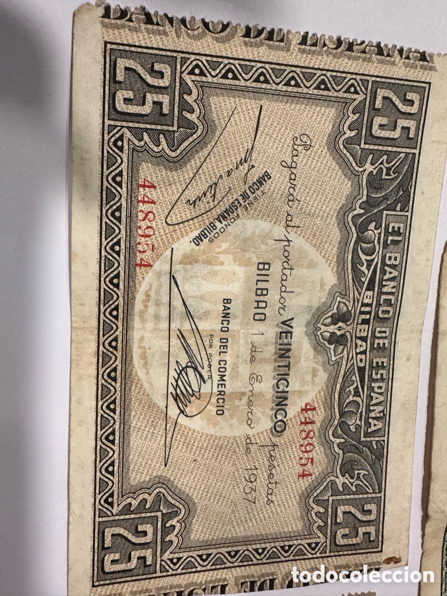 Billetes espa&ntilde;oles: Billetes banco de Espa&ntilde;a ref 18 - Foto 4
