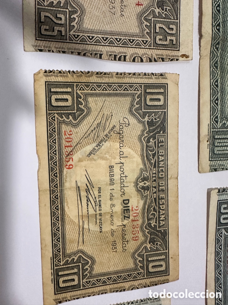 Billetes espa&ntilde;oles: Billetes banco de Espa&ntilde;a ref 18 - Foto 5