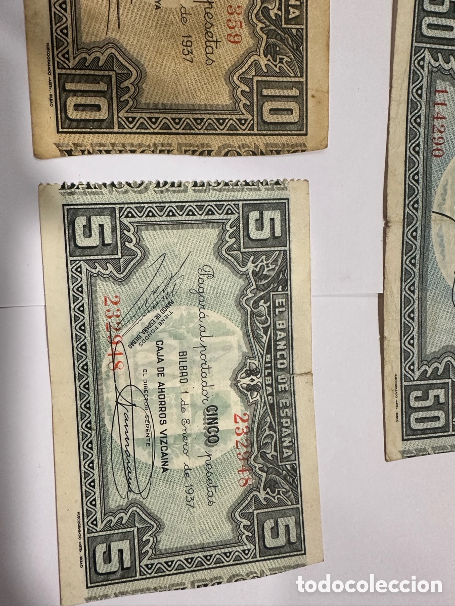 Billetes espa&ntilde;oles: Billetes banco de Espa&ntilde;a ref 18 - Foto 6