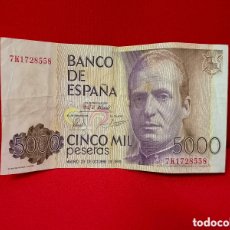 Banconote spagnole: BILLETE DE 5000 PESETAS JUAN CARLOS BANCO DE ESPAÑA