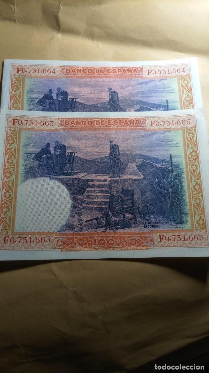 Billetes espa&ntilde;oles: ESPA&Ntilde;A - 100 PESETA 1925 - PAREJA - Foto 2