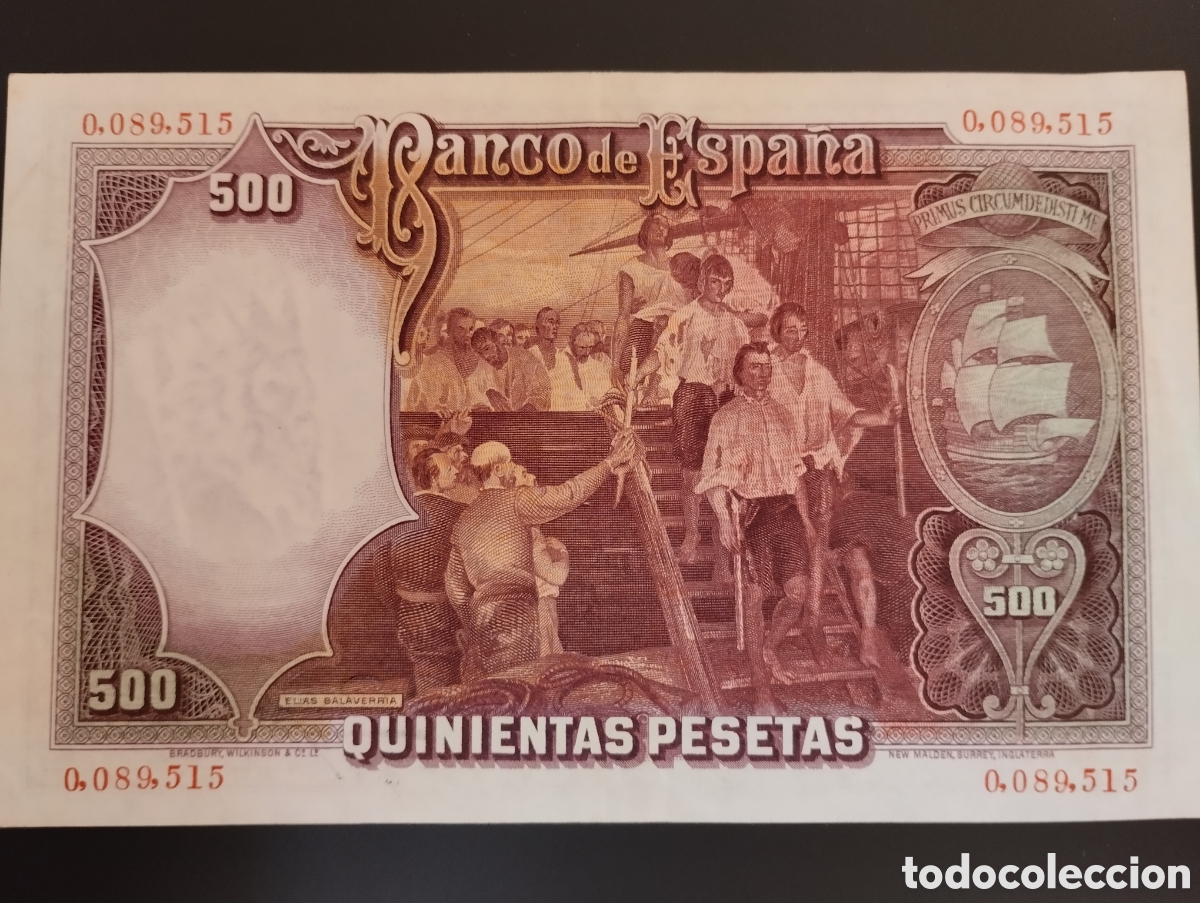 Billetes espa&ntilde;oles: 500 OTS 1931.Calidad EBC - Foto 2