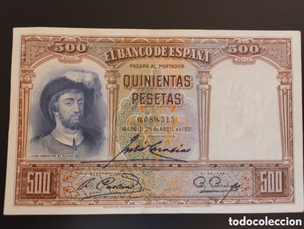 Billetes espa&ntilde;oles: 500 OTS 1931.Calidad EBC - Foto 1