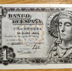 Billetes españoles: BILLETE - 1 PESETA - BANCO DE ESPAÑA - MADRID 1948-S/C SIN CIRCULAR-DAMA ELCHE SERIE E