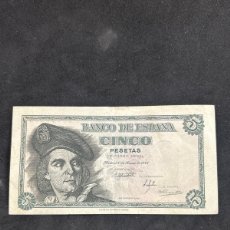 Billetes españoles: CINCO PESETAS 1948, BUEN ESTADO