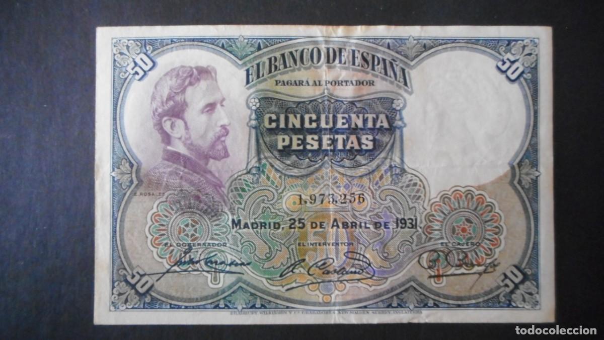 Billetes espa&ntilde;oles: 50 PESETAS 1931 / MBC - Foto 1