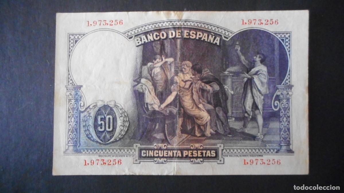 Billetes espa&ntilde;oles: 50 PESETAS 1931 / MBC - Foto 2