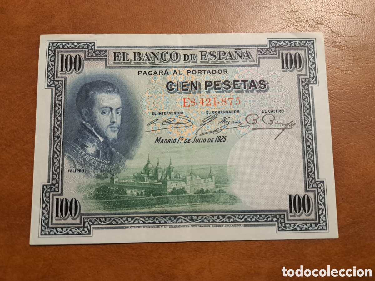 Billetes espa&ntilde;oles: MUY BUEN BILLETE DE 100 PESETAS DE 1925 DE FELIPE II