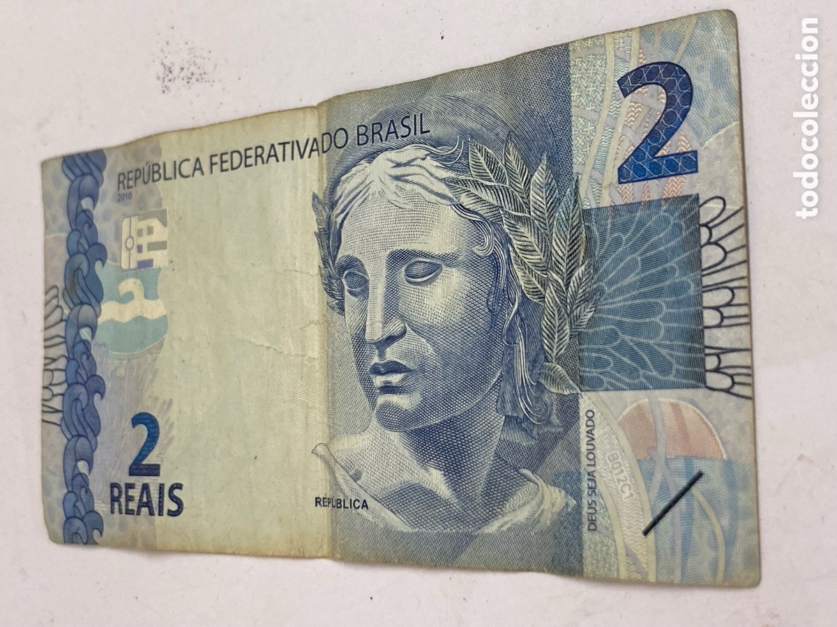 Billetes espa&ntilde;oles: Billete 2Reales Brasil 2010/papel6