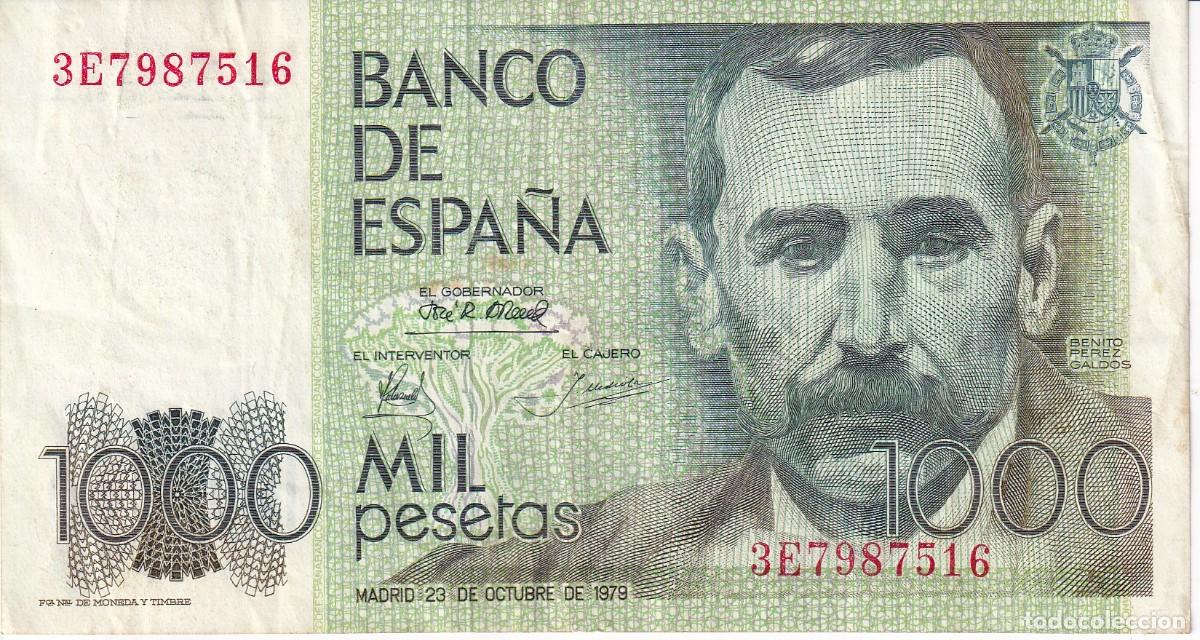 Billetes espa&ntilde;oles: BILLETE DE 1000 PESETAS DEL A&Ntilde;O 1979 DE BENITO PEREZ GALDOS SERIE 3E