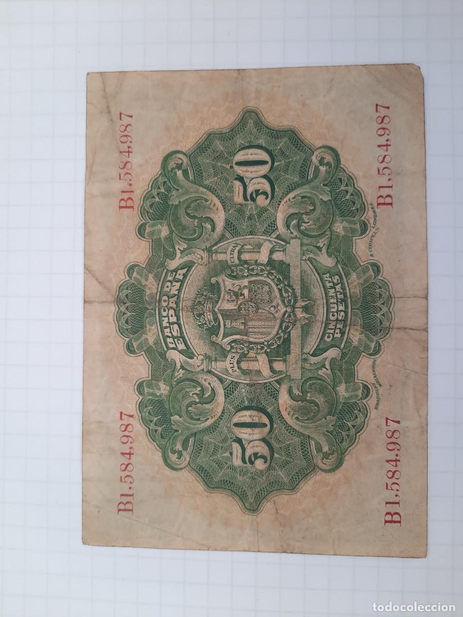Billetes espa&ntilde;oles: 50 pesetas 1908 - Foto 1