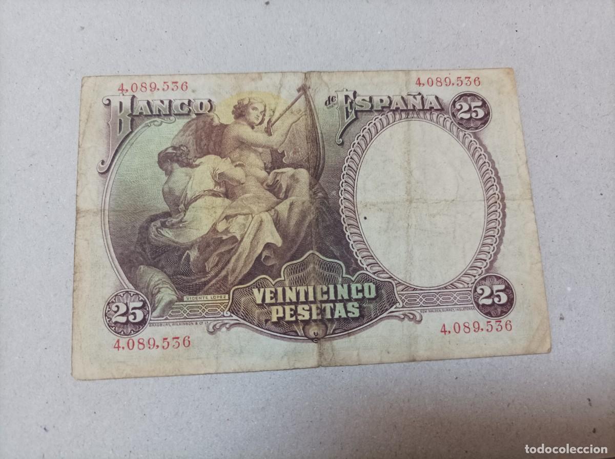 Billetes espa&ntilde;oles: 25 pesetas, a&ntilde;o 1931 - Foto 2
