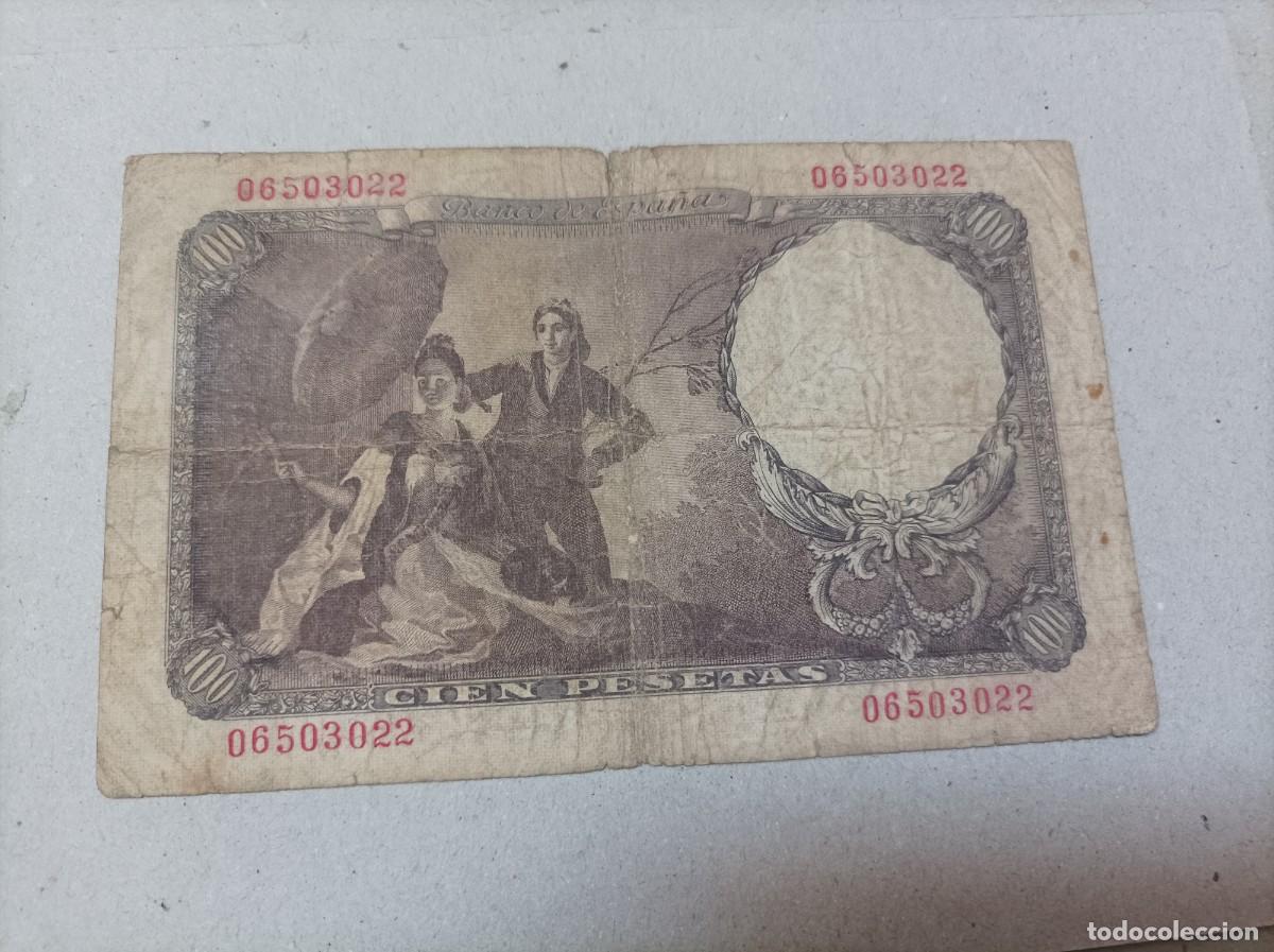 Billetes espa&ntilde;oles: 100 pesetas 1946 sin serie - Foto 2
