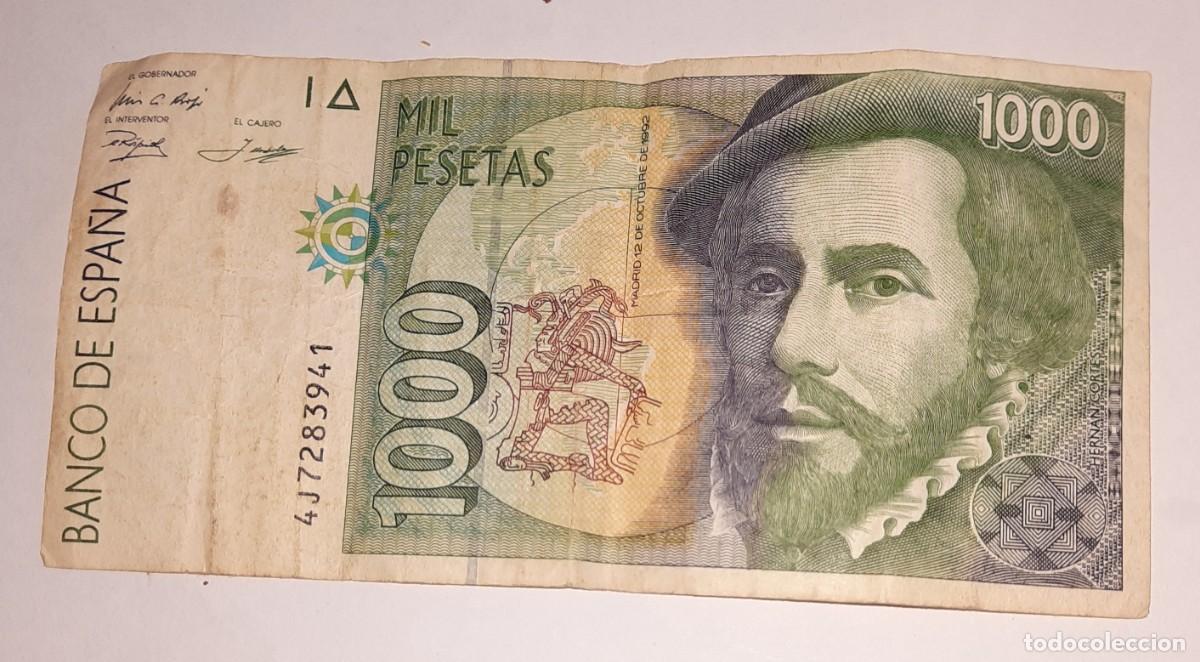 Billetes espa&ntilde;oles: Billete 1.000 pesetas 1992 - Foto 1