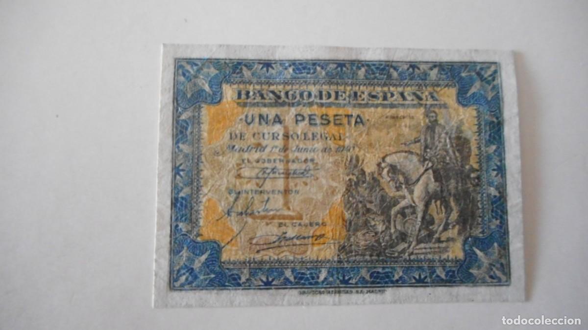 Billetes espa&ntilde;oles: 1 PESETA JUNIO 1940 / MBC+ - Foto 1