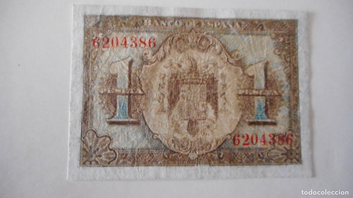 Billetes espa&ntilde;oles: 1 PESETA JUNIO 1940 / MBC+ - Foto 2
