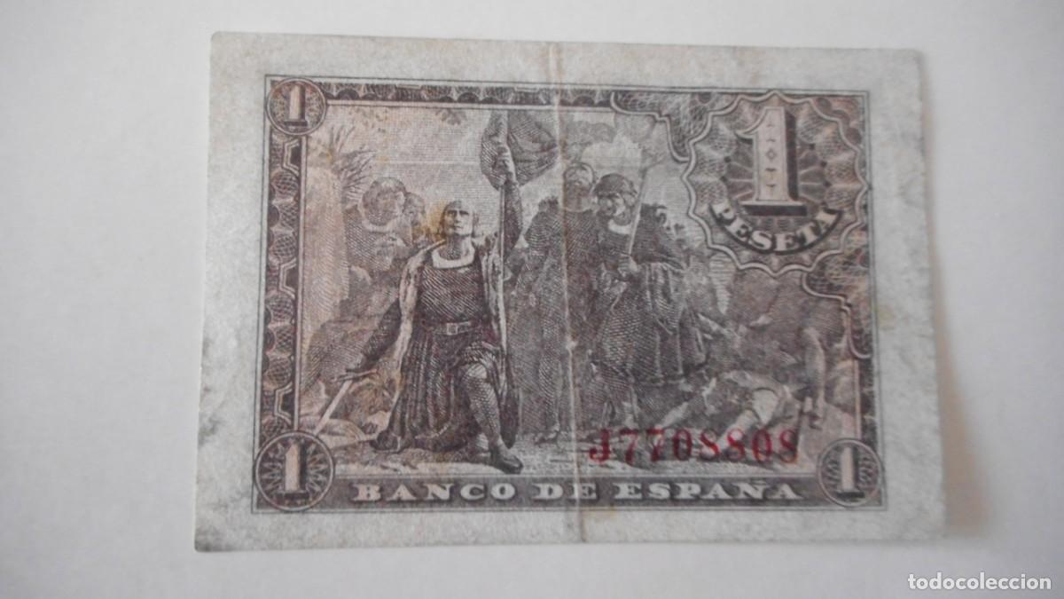 Billetes espa&ntilde;oles: 1 PESETA MAYO 1943 / MBC+ - Foto 2
