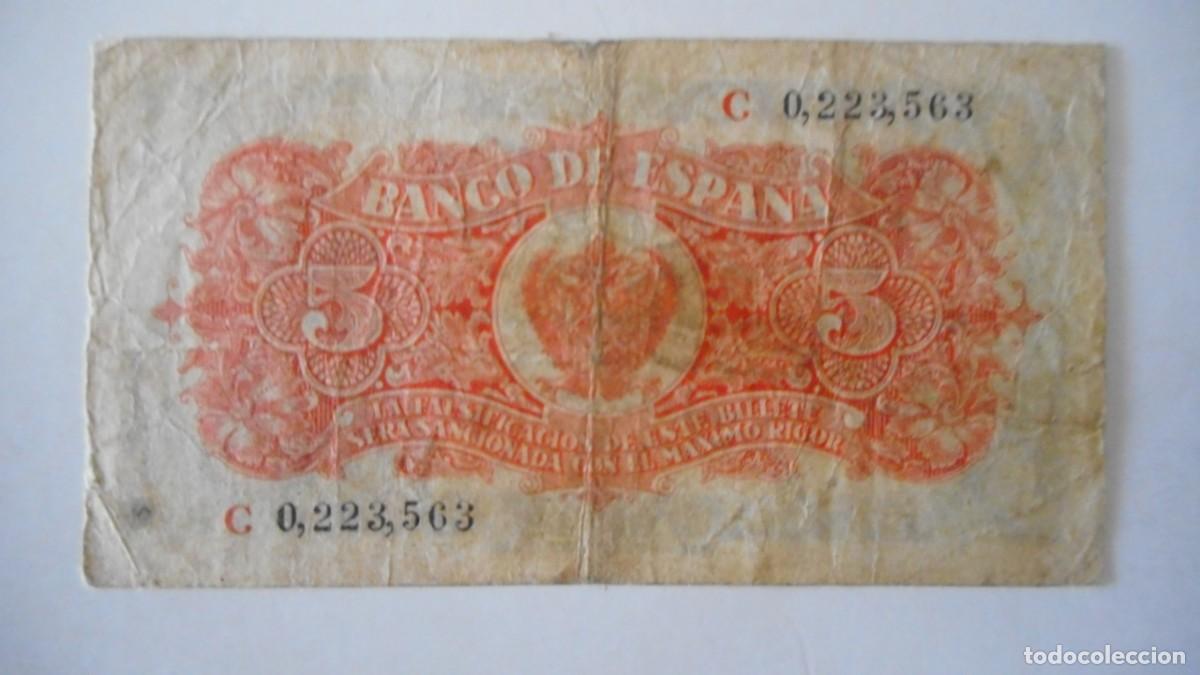 Billetes espa&ntilde;oles: 5 PESETAS JULIO 1937 / MBC- - Foto 2