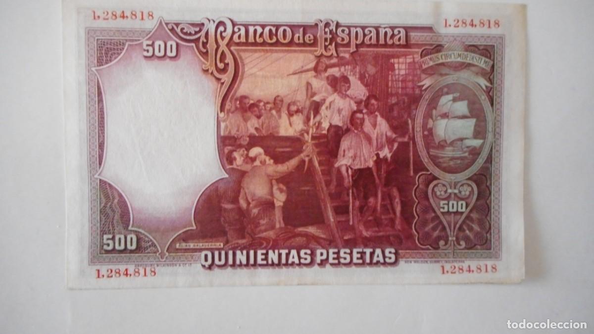 Billetes espa&ntilde;oles: 500 PESETAS ABRIL 1931 / EBC-EBC+ - Foto 2