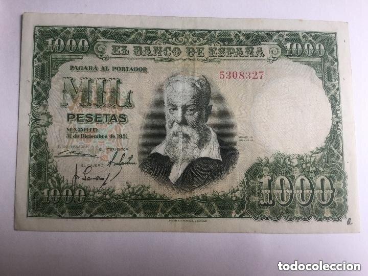 Billetes espa&ntilde;oles: 1000 PESETAS - 1951 - SIN SERIE - MBC - SOROLLA