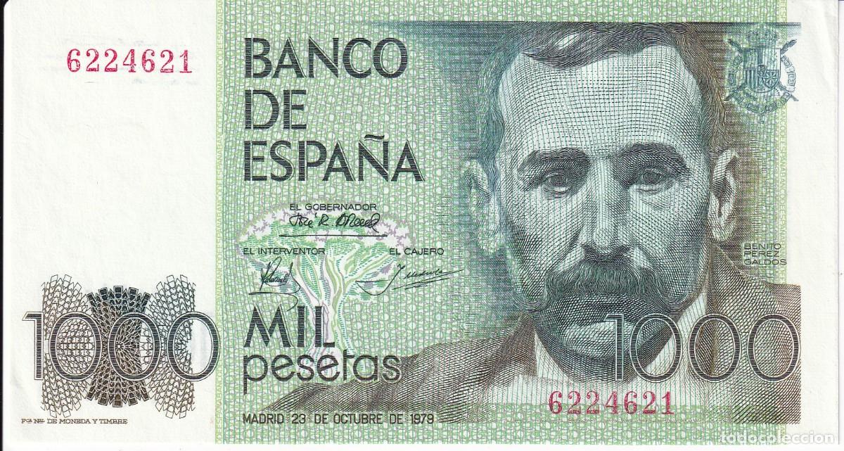 Billetes espa&ntilde;oles: BILLETE DE 1000 PESETAS DEL A&Ntilde;O 1979 DE BENITO PEREZ GALDOS SIN SERIE Y SIN CIRCULAR
