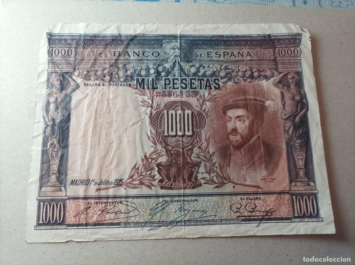 Billetes espa&ntilde;oles: Billete 1000 pesetas 1925 - Foto 1