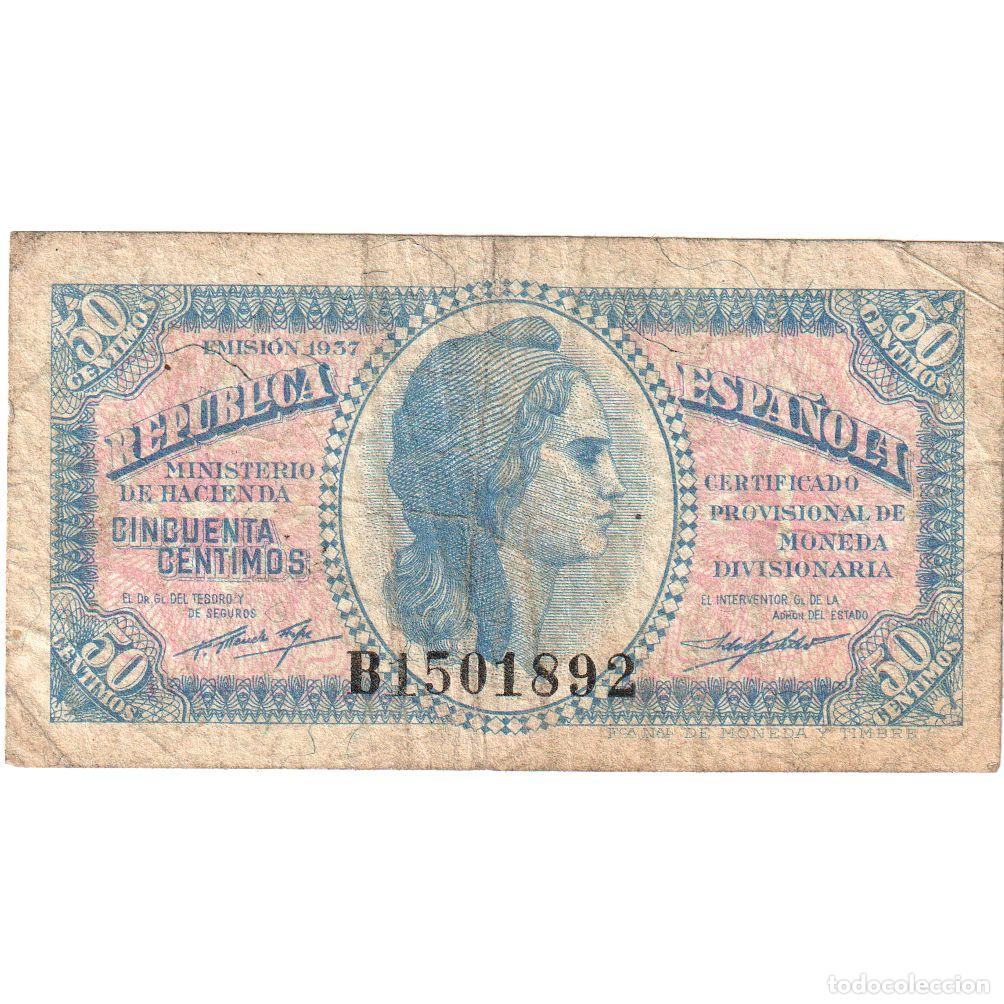 Billetes espa&ntilde;oles: [#249489] Espa&ntilde;a, 50 Centimos, BC - Foto 1
