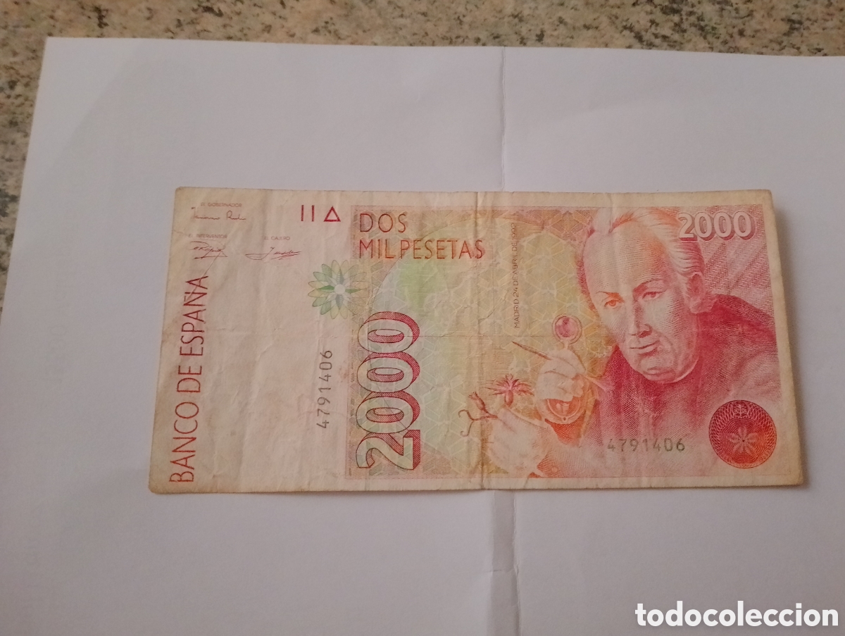 Billetes espa&ntilde;oles: Billete de 2000 Pesetas - Foto 2