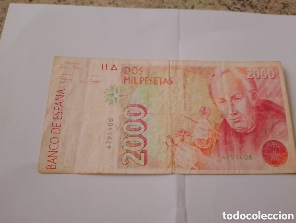 Billetes espa&ntilde;oles: Billete de 2000 Pesetas - Foto 3