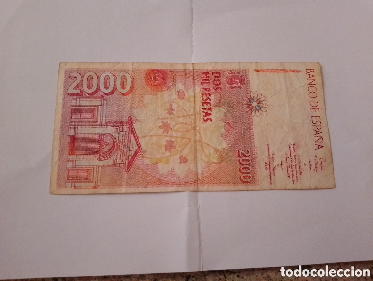 Billetes espa&ntilde;oles: Billete de 2000 Pesetas - Foto 4